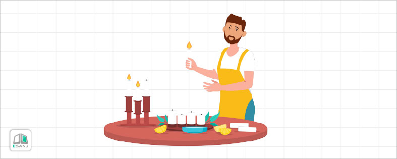 مشاغل خانگی برای آقایان: ساخت شمع