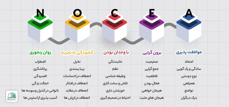 مولفه های تست شخصیت شناسی نئو
