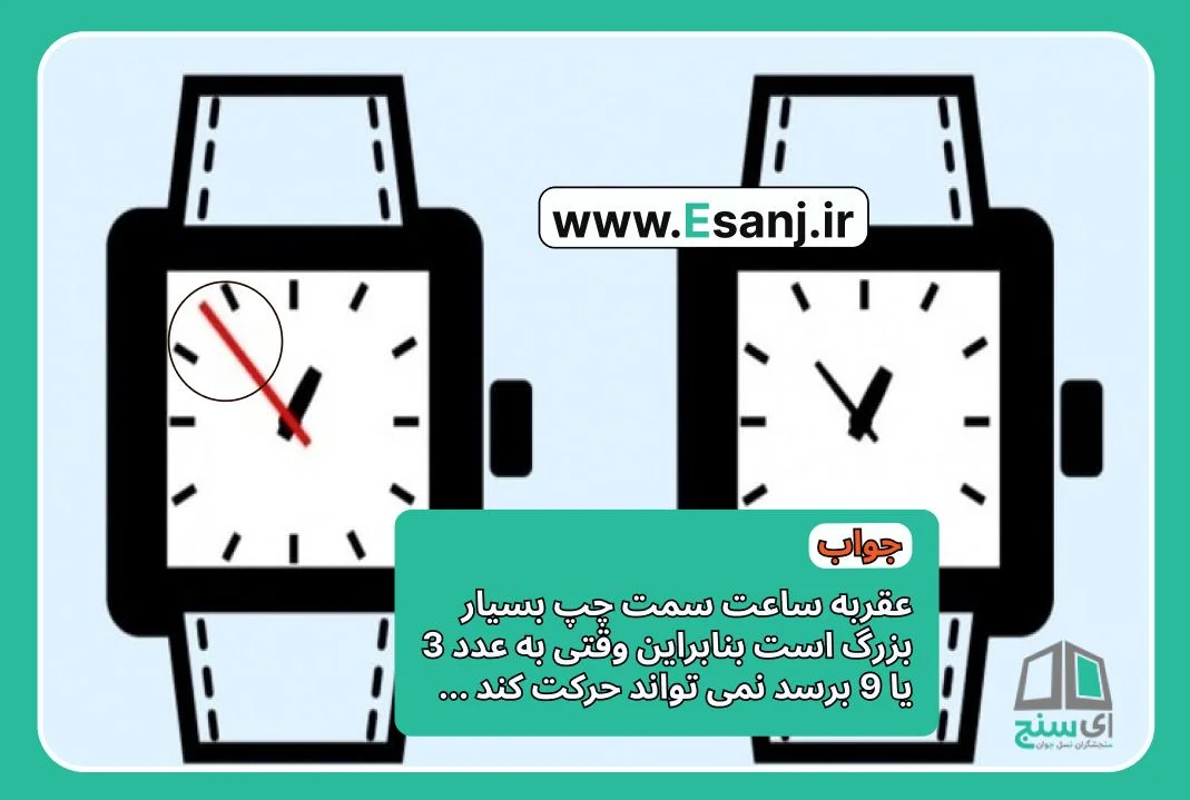 جواب معمای نسبتا ساده ساعت واقعی