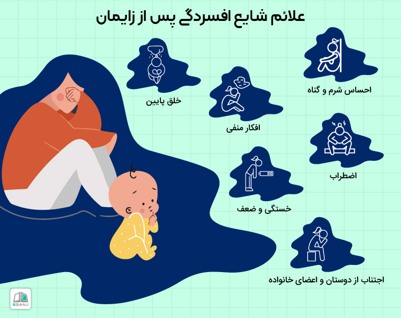 علائم افسردگی بعد از زایمان