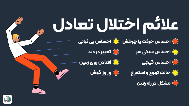 علائم اختلال تعادل