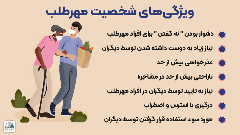 ویژگیهای شخصیت مهرطلب