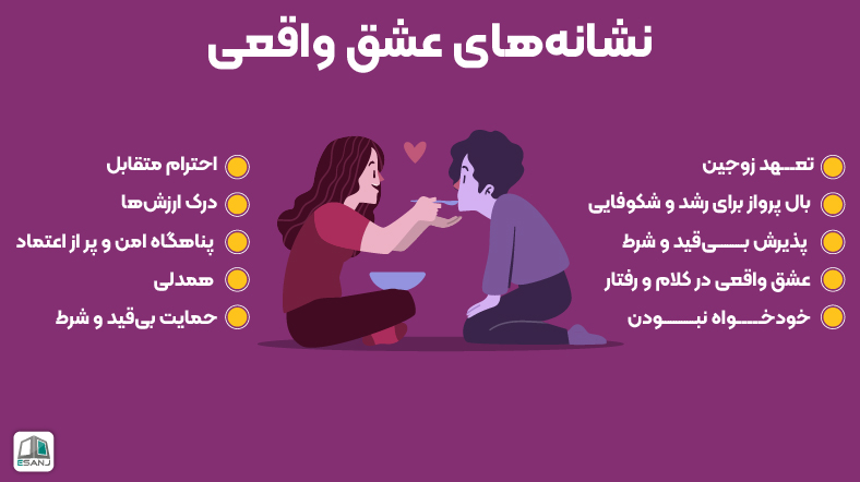 نشانههای عشق واقعی