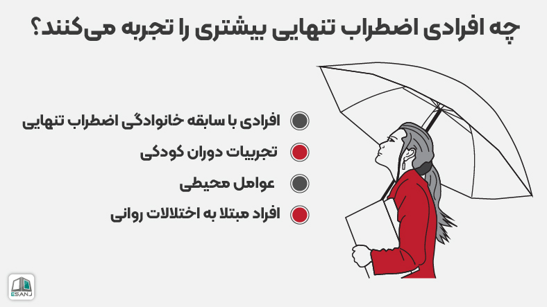 چه افرادی اضطراب تنهایی بیشتری را تجربه میکنند؟