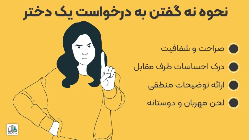 نحوه نه گفتن به درخواست یک دختر