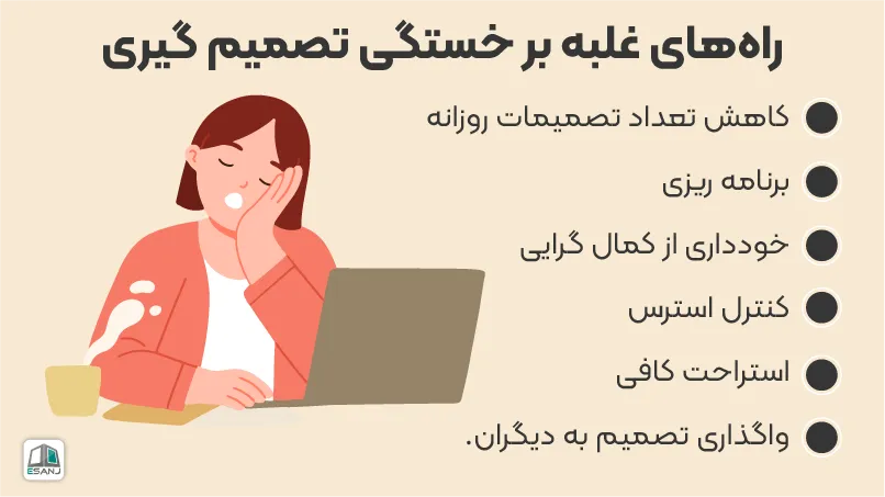 راههای غلبه بر خستگی تصمیم گیری