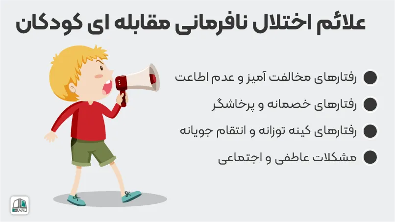 علائم اختلال نافرمانی مقابله ای کودکان