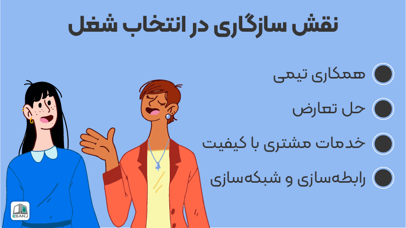 نقش عامل سازگاری تست big five در انتخاب شغل