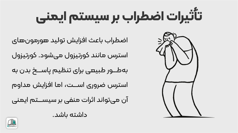تاثیر اضطراب بر سیستم ایمنی بدن