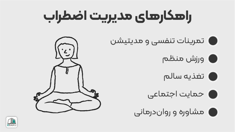 راهکارهای مدیریت اضطراب