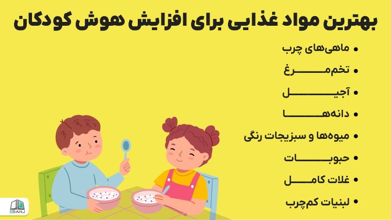 بهترین مواد غذایی برای افزایش هوش کودکان