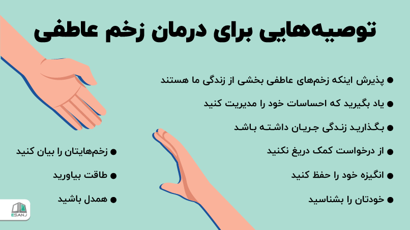توصیههایی برای درمان زخم عاطفی