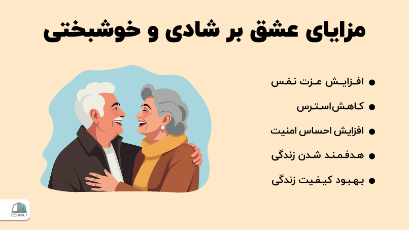 مزایای عشق بر شادی و خوشبختی