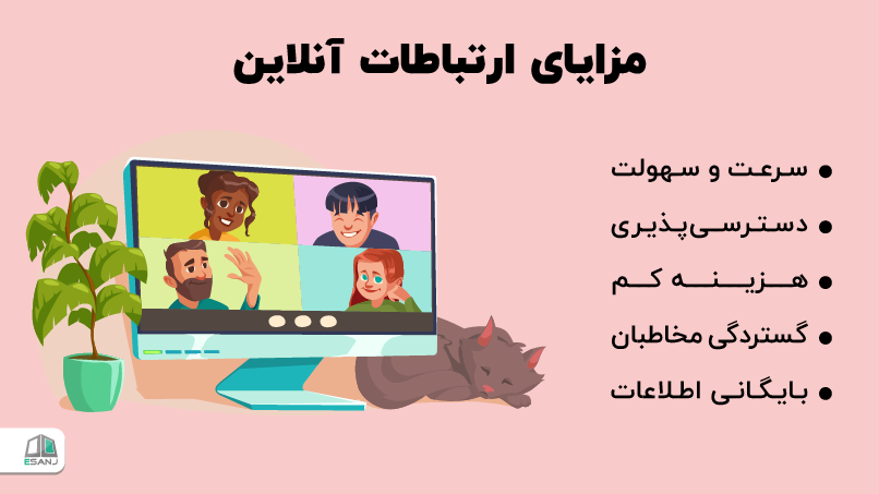 مزایای ارتباطات آنلاین