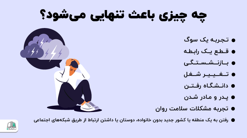 چه چیزی باعث تنهایی میشود؟