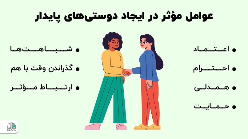 عوامل مؤثر در ایجاد دوستیهای پایدار