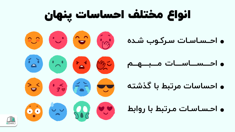 انواع مختلف احساسات پنهان
