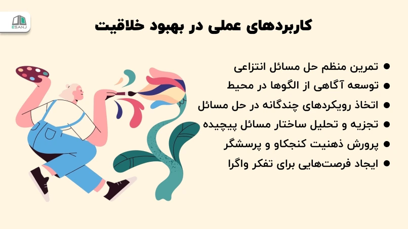 کاربردهای عملی در بهبود خلاقیت