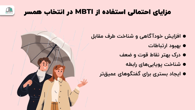 مزایای احتمالی استفاده از MBTI در انتخاب همسر