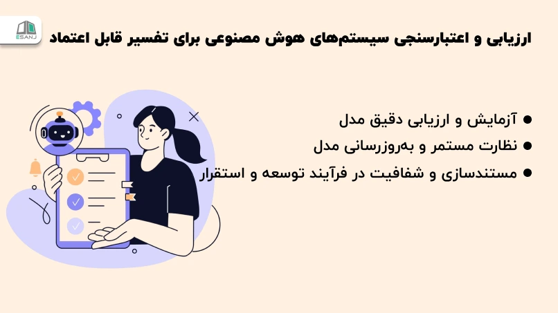 ارزیابی و اعتبارسنجی سیستمهای هوش مصنوعی برای تفسیر قابل اعتماد