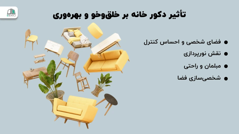 تأثیر دکور خانه بر خلقوخو و بهرهوری
