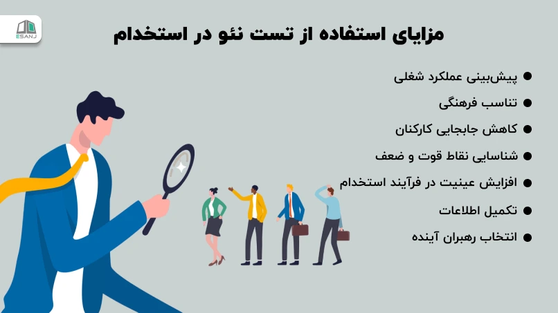 مزایای استفاده از تست نئو در استخدام