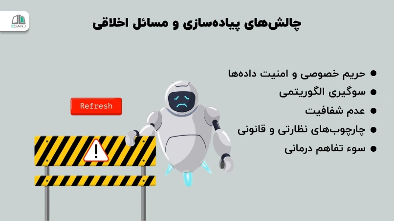 چالشهای پیادهسازی و مسائل اخلاقی