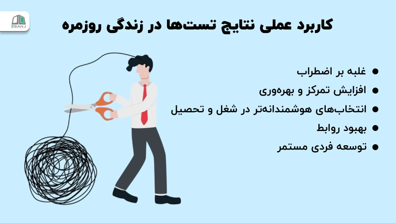 کاربرد عملی نتایج تستها در زندگی روزمره