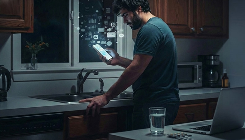 نشانه های روانی و جسمی استرس ناشی از در دسترس بودن دائمی