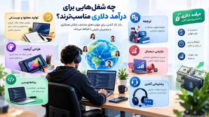 چه شغل هایی برای درآمد دلاری مناسب هستند؟