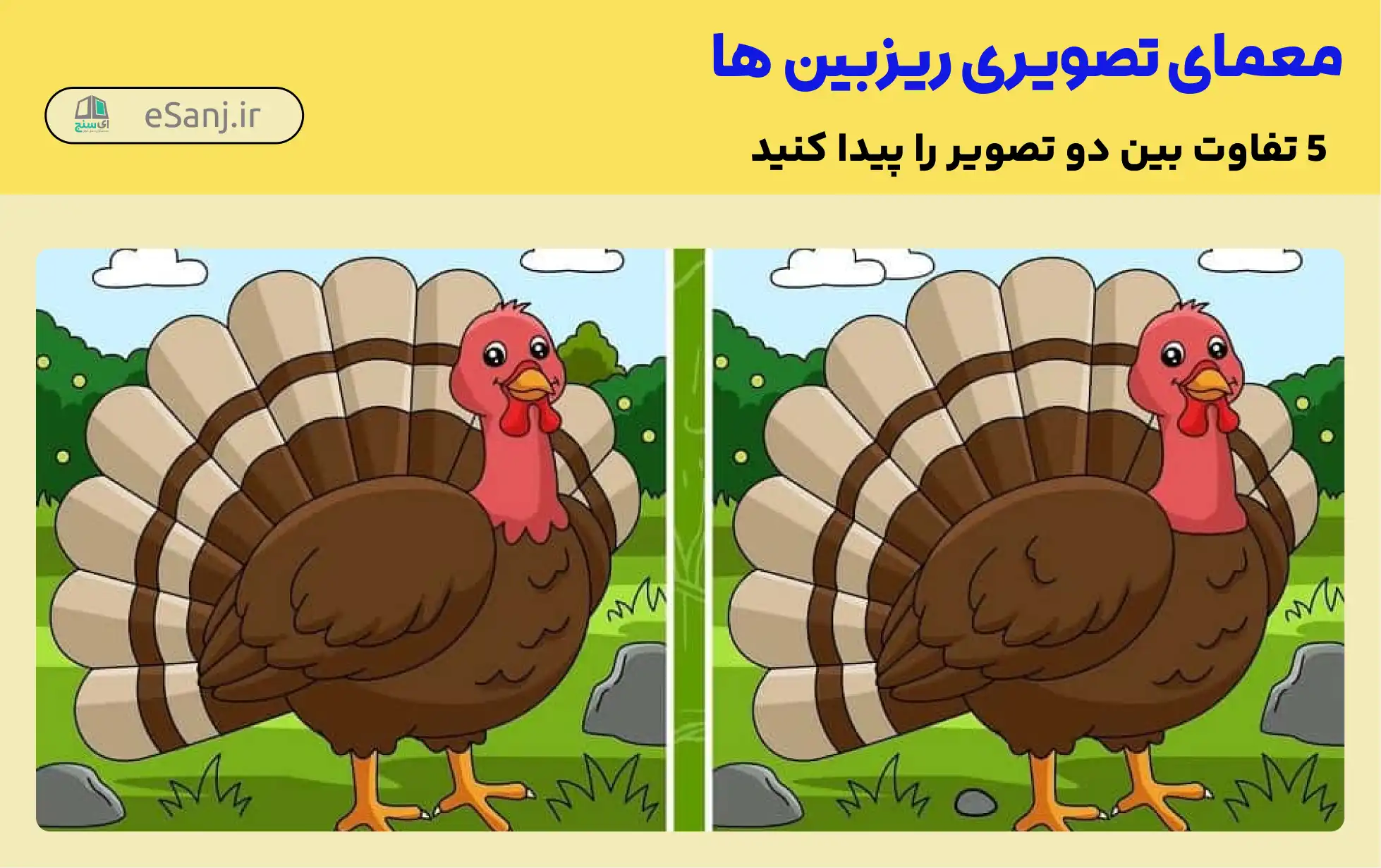 معما: تفاوت میان دو تصویر را پیدا کنید