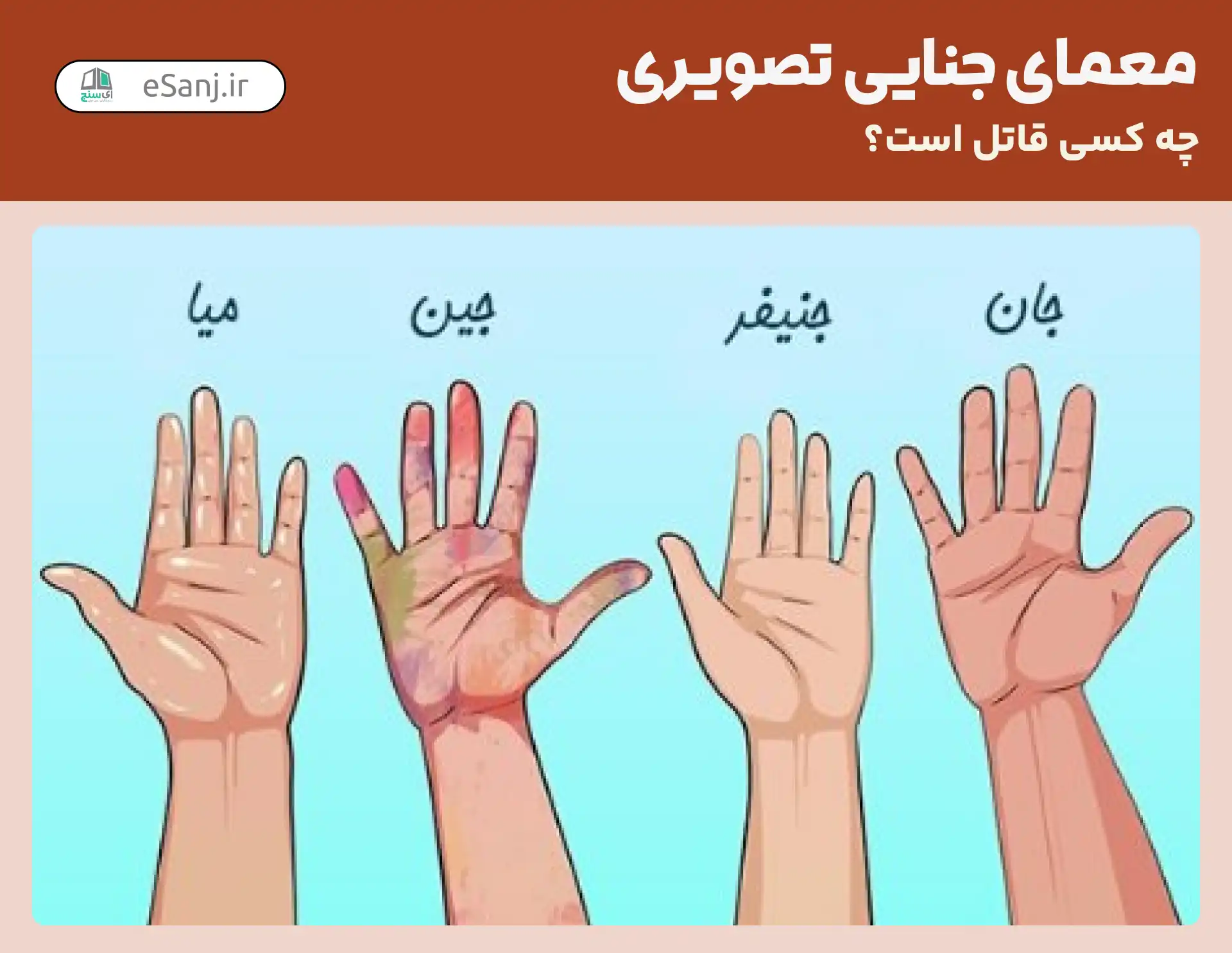 معمای جنایی تصویری: چه کسی قاتل است؟
