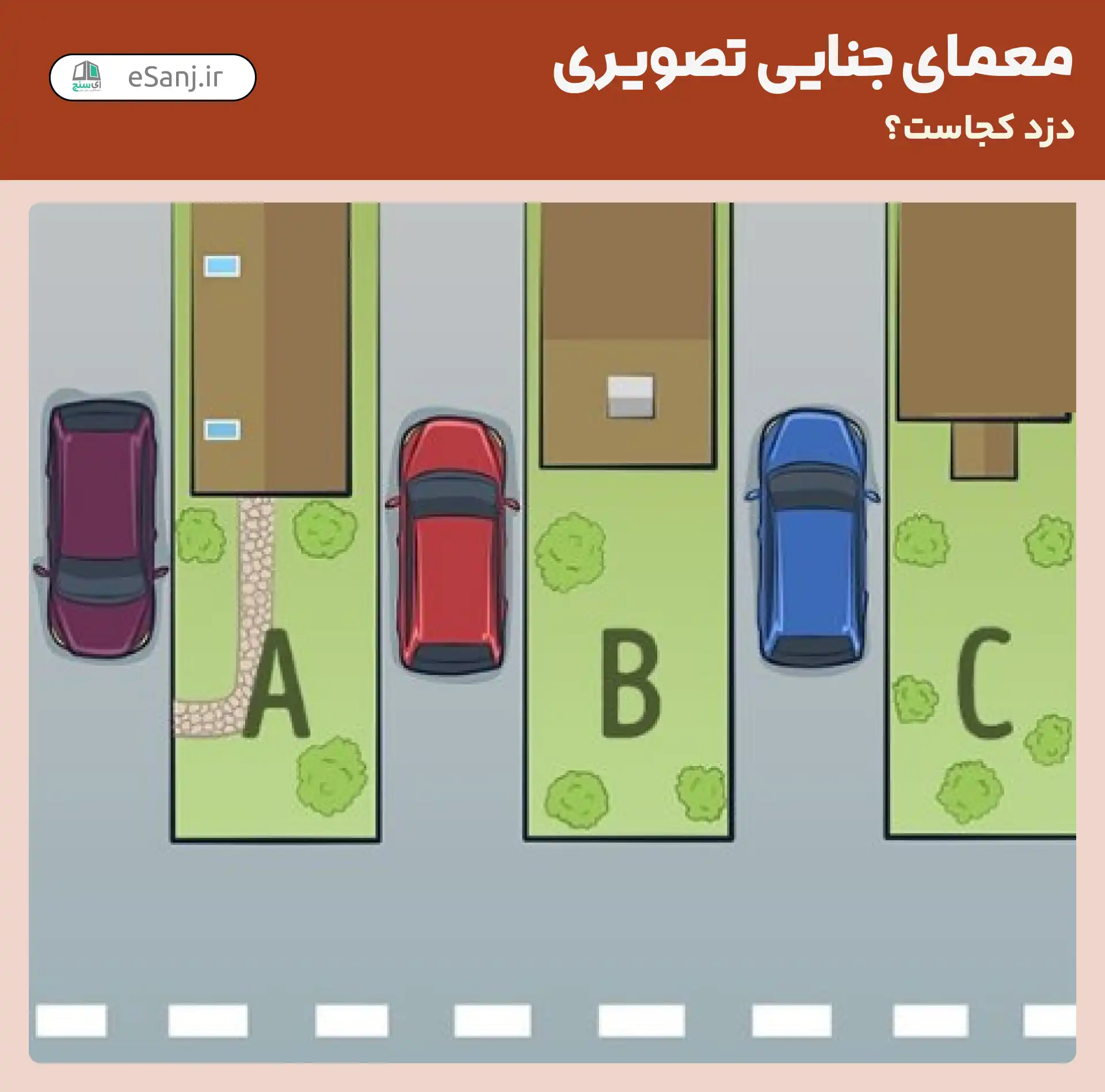 معمای تصویری: زندانی فراری کجا پنهان شده است؟