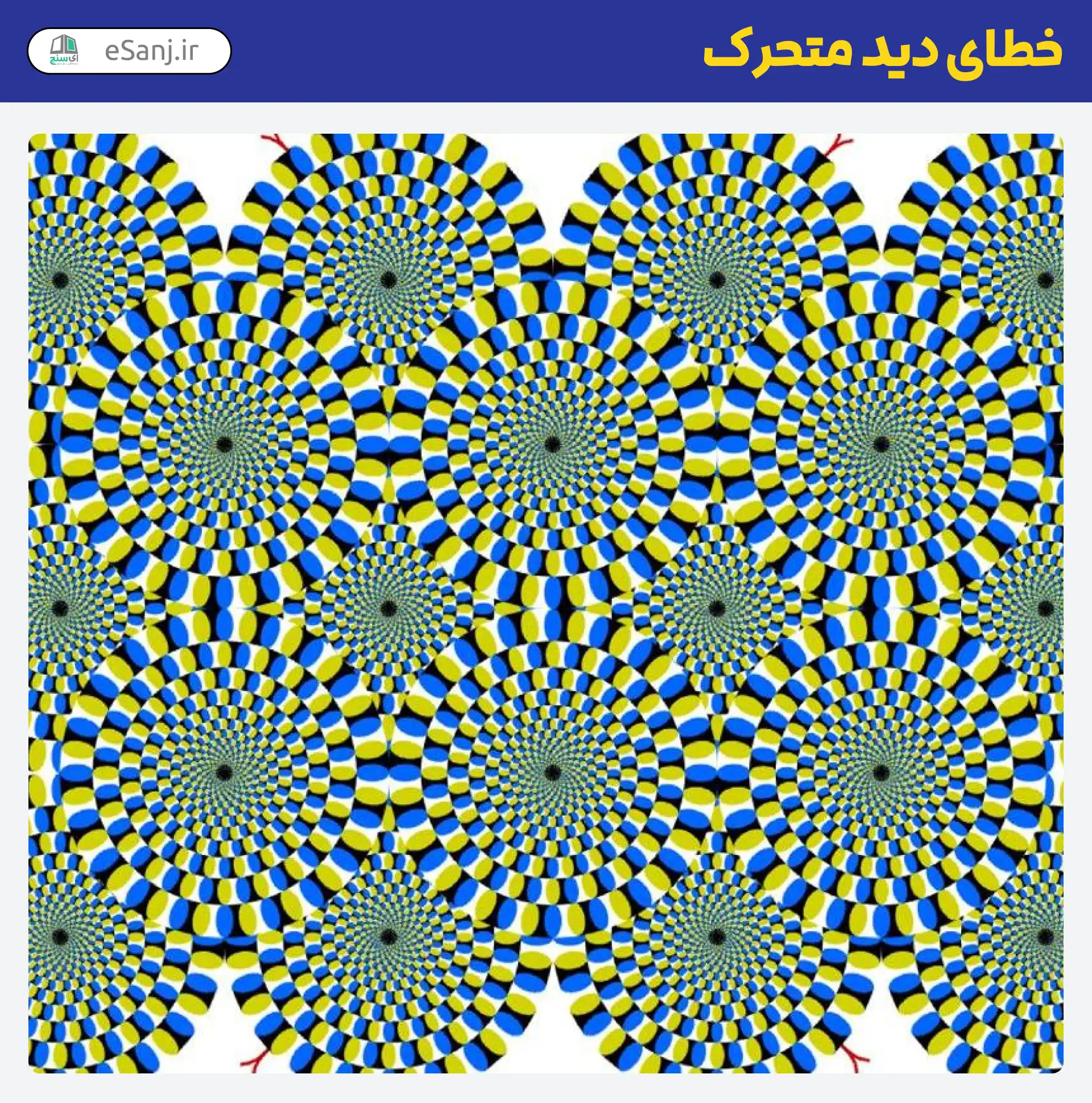 خطای دید متحرک دایره های درهم