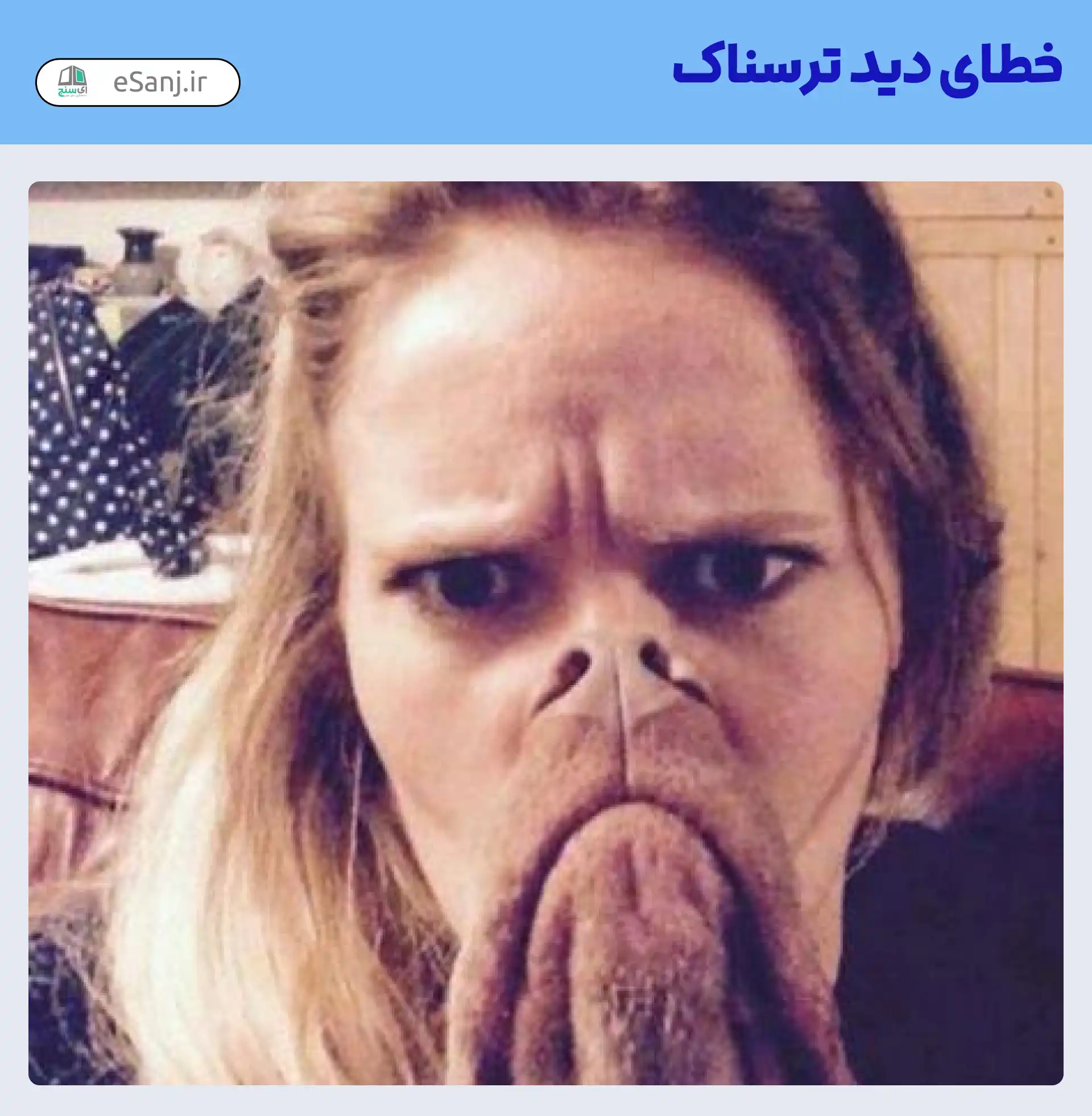 خطای دید ترسناک دختر شبیه خوک