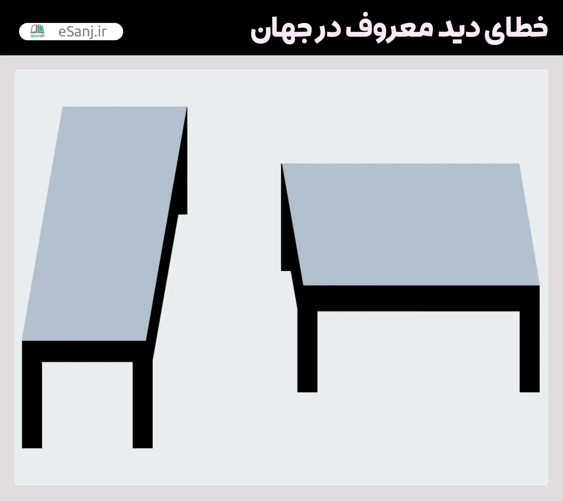 معروف نرین خطاهای دید در جهان توهم میز شپرد