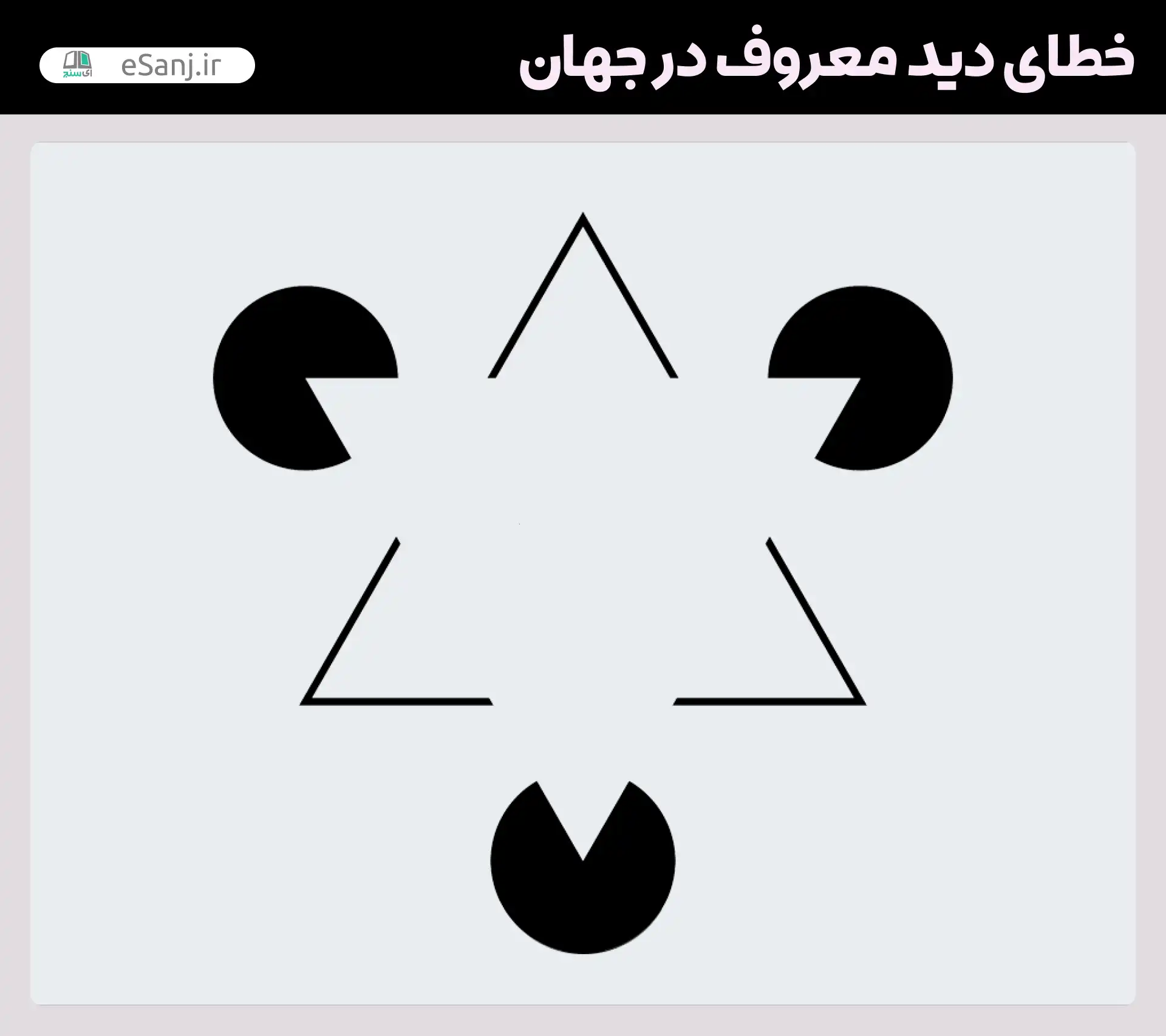معروف ترین خطاهای دید در جهان مثلث کانیزسا