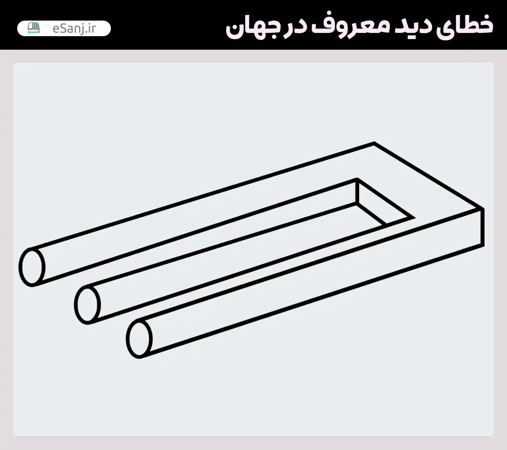 معروف ترین خطاهای دید در جهان توهم سه شاخه