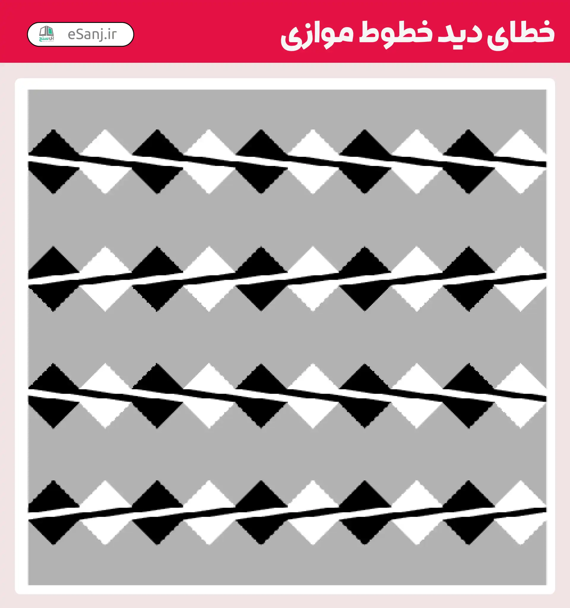 خطای دید خطوط موازی شماره 13