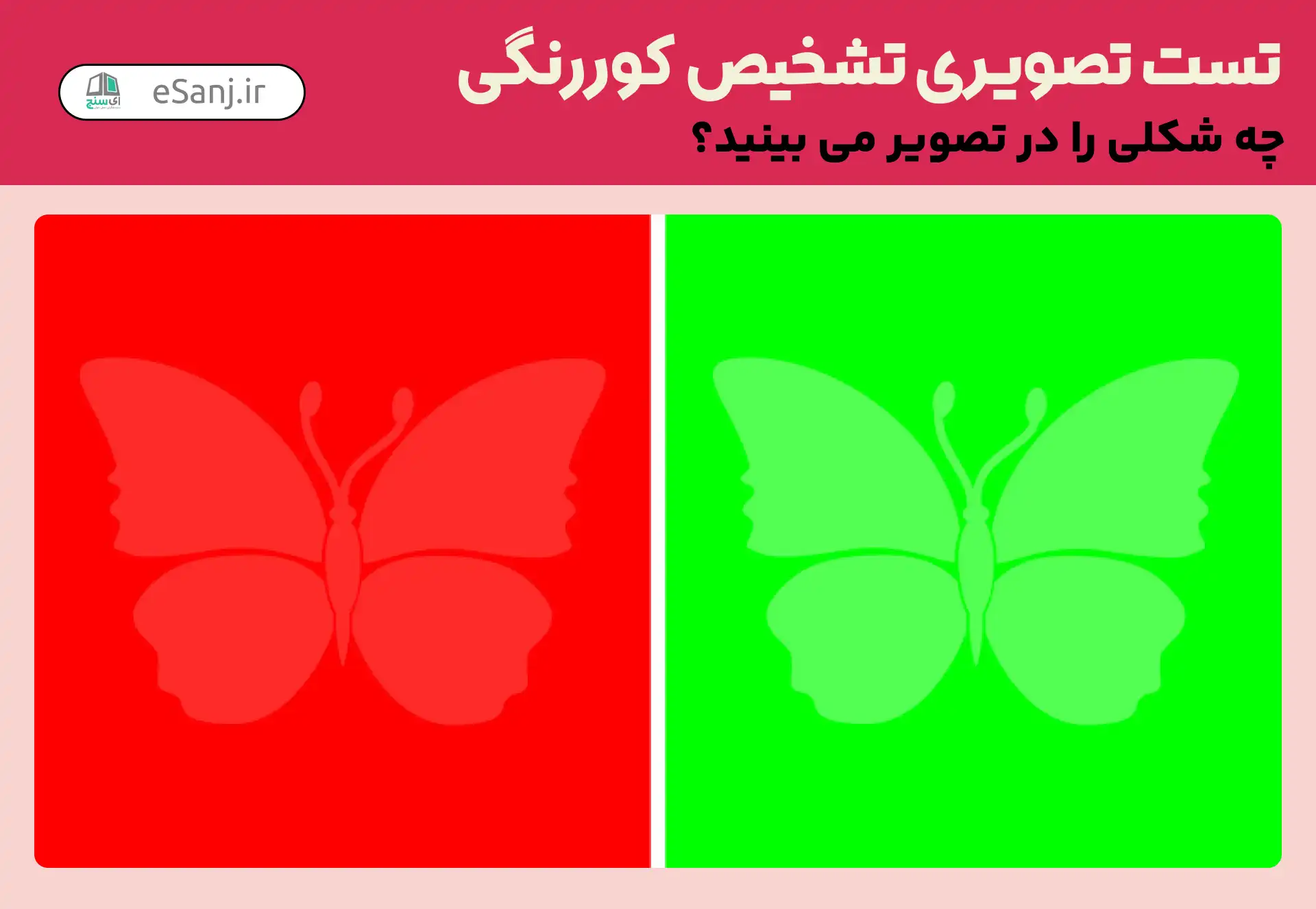 تست تصویری تشخیص کور رنگی شماره 46