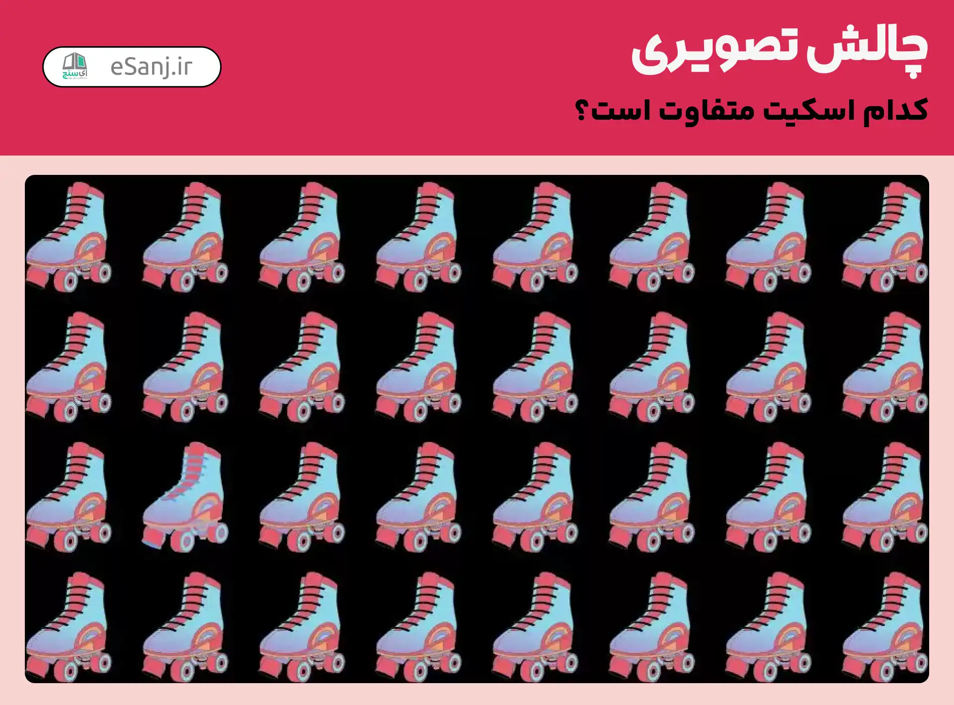 چالش تصویری: کدام اسکیت متفاوت است؟