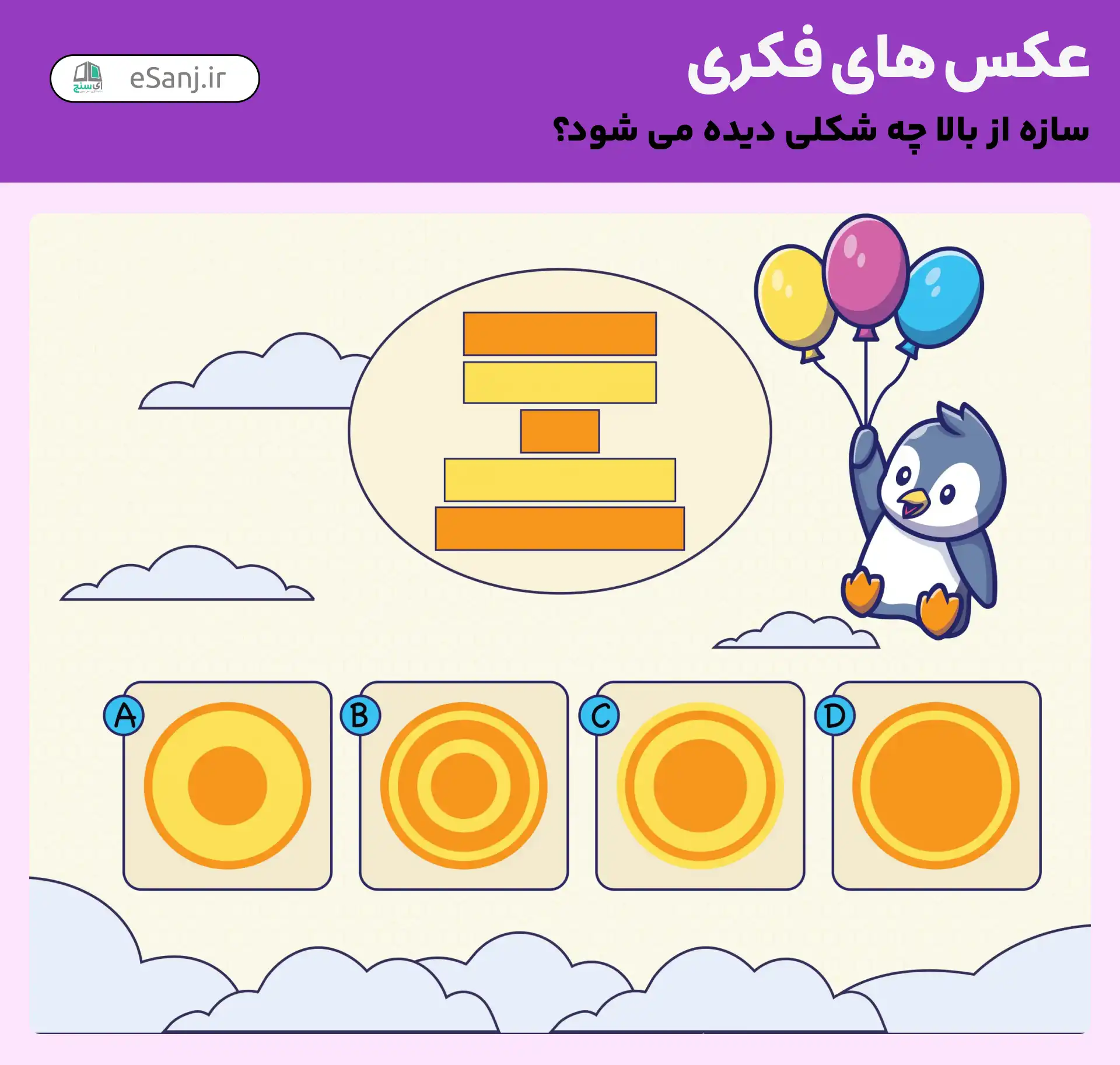 عکس های فکری: این شکل از بالا چه شکلی است؟