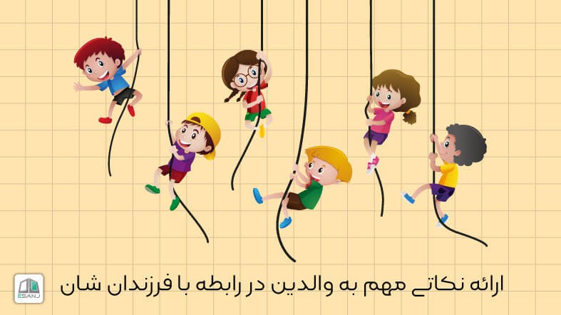ارائه نکاتی مهم به والدین در رابطه با فرزندان شان