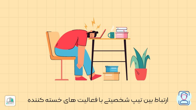 ارتباط تیپ شخصیت MBTI با فعالیت های خسته کننده