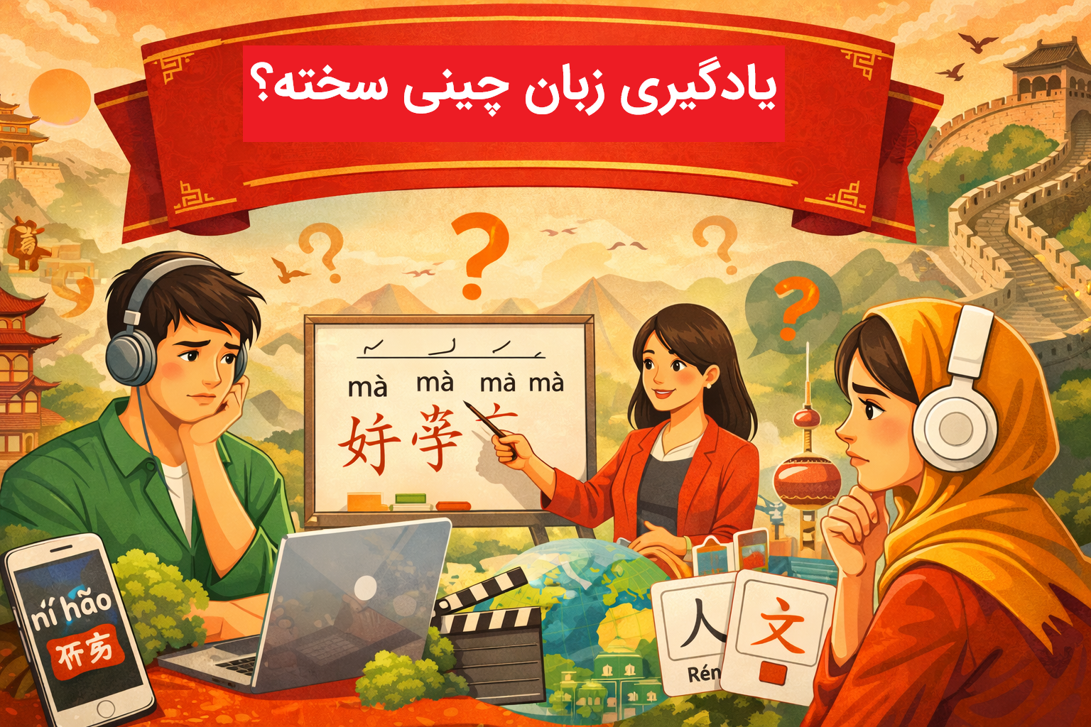 یادگیری زبان چینی سخته؟